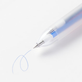 MUJI  3 Kleuren  Gel  Pen -  Kleuren  Inkt Zwart, Rood en Blauw - 0.38mm -  Uitwisbare Ink
