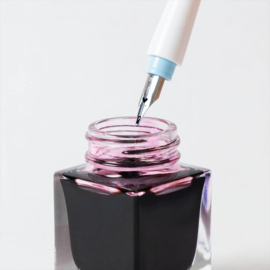Sailor Hocoro Dip Nib Calligraphy Fountain Pen White  - M # 12-0135-410