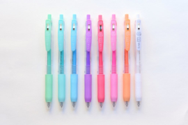 Zebra Sarasa Clip Milk Colors Gelpennen - 0.5MM | 8 Color Set