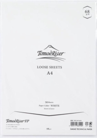 Tomoe River Paper Formaat A4 / 50 Vellen = 100 Pagina’s, 68g/m2 Blanco Wit Papier