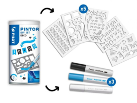 Pilot Pintor - Set DIY Deco -  Inclusief 3 Markers -  Medium Tip