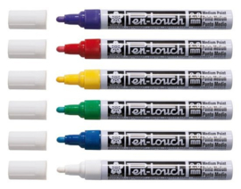 Sakura Pen-Touch Permanent Marker - Medium - Set van 6