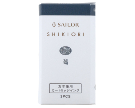 Sailor set van 3 Ink Cartridges Shikiori, Sansui Kasasagi