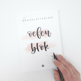 A5 Brushlettering Oefenblok