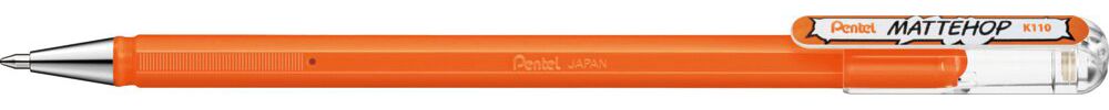 Pentel  Hybrid Mattehop Gelroller # K110-VFX - Oranje