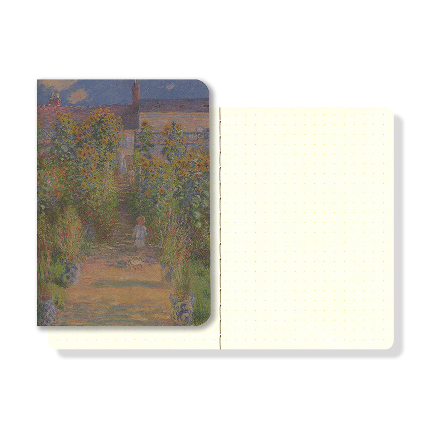 Yamamoto Ro-Biki Dotted Notebook Museum Series “Garden Monet” # GA052