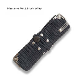 Pratik Macrame Potloodhouder/ Penseelhouder Wrap -  Fumé