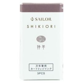 Sailor set van 3 Ink Cartridge Shikiori Sansui Antelope