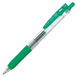 Zebra Sarasa Clip Gel Inkt Pen - Fijn  / 0.5mm - Groen