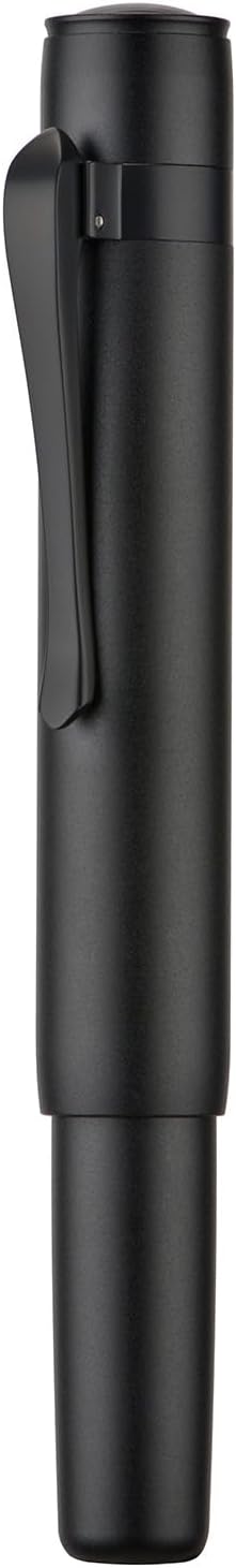 Hong Dian # M2 Mini Vulpen Fine Nib – Matte Black – Limited Edition in Metal Box + 15 Ink Cartridges Kleur  Inkt: Zwart