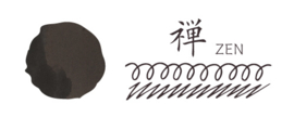 FUJIYAMA IRODORI ZEN BLACK  FOUNTAIN PEN INK - TERANISHI