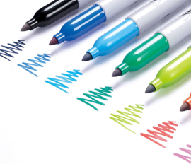 Sharpie Permanente Markers Pastel Kleuren Set van 4