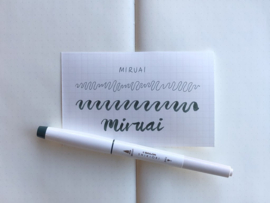 Sailor Shikiori Brush Marker  - Miruai (Seaweed Indigo)