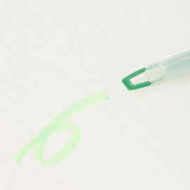Muji Twin Highlighter met Venster,  kleur inkt Groen