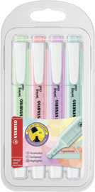 STABILO Swing Cool Highlighter  Set van 4 - Pastel Kleuren