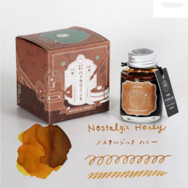 Teranishi Guitar Taisho Roman Haikara Nostalgie Honey  Vulpen Ink - 40 ml Bottle