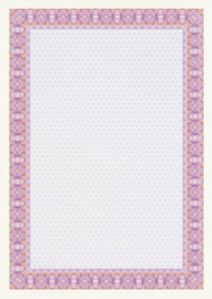 Diploma / Certificaat Papier  Spiraal Rood met Watermerk  70 Vel Formaat A4  = 210 x 297 mm 115g/m² # DSD-1051