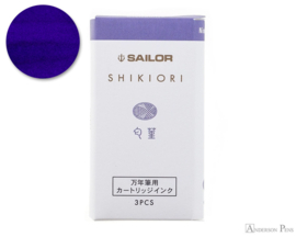 Sailor set van 3 Ink Cartridges Shikiori, Sansui Nioisumire - Purple