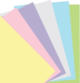 Filofax Notebook Navullingen A5 Pastel Kleuren - Blanco Papier