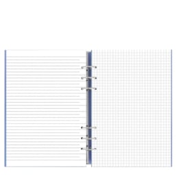 Filofax Clipbook A5 Pastel Vista Blue + Extra 50 vel Wit Dotted Papier