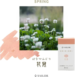 Sailor Shikiori Sansui Ink Flower Crown (Pink Garland) -  8 Cartridges