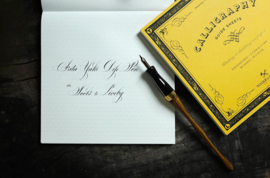 Tools to Liveby Calligraphy Practice Notebook (Chancery Cursive)