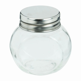 Glazen inktpotje 50ml, met schroefdraad deksel