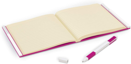 LEGO® 2.0 Locking Notebook kleur Violet met een LEGO® Gel  Pen