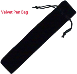 HongDian # 1850 Black Forest Vulpen Fine RVS Nib + Velvet Pen Bag
