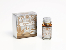 Teranishi  Taisho Roman Lame Haikara Glittter Calligraphy  Ink 12ML Melancholic Honey # TRHGL-12ML-T67