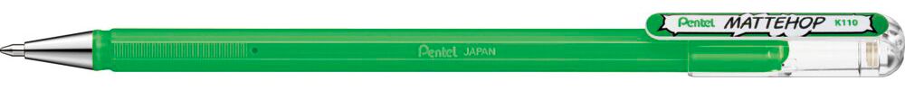 Pentel  Hybrid Mattehop Gelroller # K110-VDX - Groen