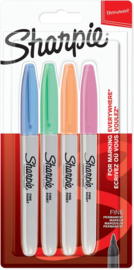 Sharpie Permanente Markers Pastel Kleuren Set van 4