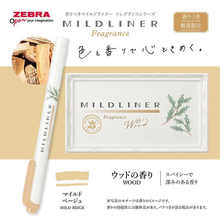 Zebra Mildliner  Limited Edition Frangrance / Geurenserie, Milde Beige / Houtgeur