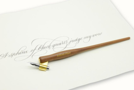 Handwritmic Oblique Walnut Wood Penhouder voor de Nikko G Nib  9437F