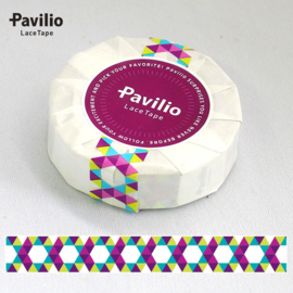 Pavilio Lace Washi Tape - Hexagon Groen