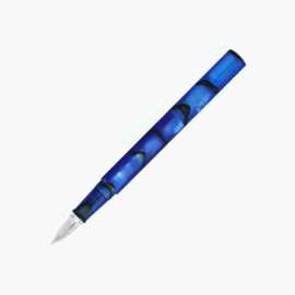 Teranishi Chemical Guitar Glass Pen with Cap, Aurora Borealis, Cosmo Blue
