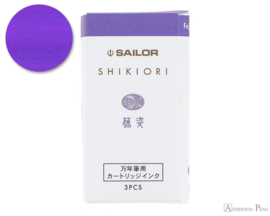 Sailor set van 3 Ink Cartridges Shikiori, Sansui Fuji -Sugata - Paars