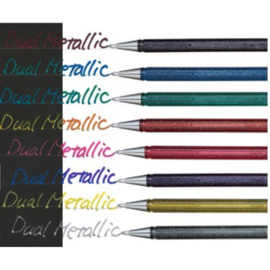 Pentel Hybrid Dual Metallic Shimmering Gel Pen - 1.0 mm - Shimmering Goud - K110 DXX