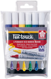Sakura Pen-Touch Permanent Marker - Medium - Set van 6