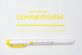 Zebra Mildliner Double-Sided Highlighter - Fine / Bold – Mild Lemon Yellow