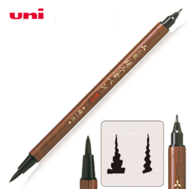 Uni-Ball Mitsubishi Double-Sided Brush Pen - Fine  Bold