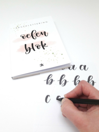 A5 Brushlettering Oefenblok