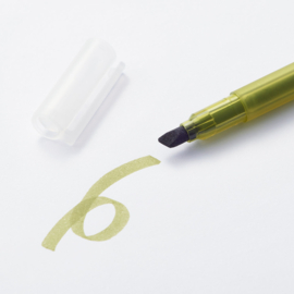 Muji Highlighter Olive Green