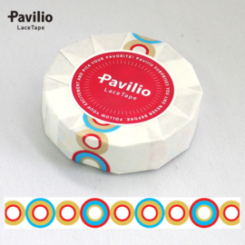 Pavilio Lace Washi Tape - Bubble  Red