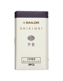 Sailor Shikiori Izayoi-no-Yume Ink - Chushu (Mid-Fall Gray) - 8 Cartridges