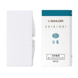 Sailor set van 3 Ink Cartridges Shikiori, Sansui Yamadori - Groenblauw