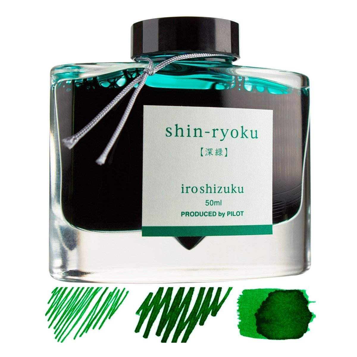 Pilot Iroshizuku Inktpot 50 ml - SHIN-RYOKU (Groen ) + GRATIS een Octopus Inkabsorber