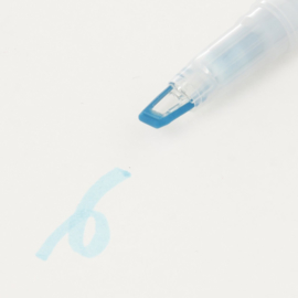 Muji Twin Highlighter met Venster,  kleur inkt Blauw