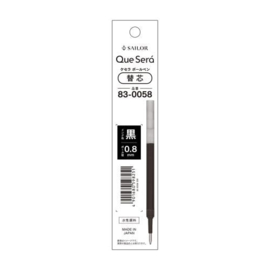 SAILOR Que Será Uitwisbare Gelpenvulling 0.8 mm – Kleur Inkt: Zwart