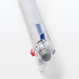 MUJI  3 Kleuren  Gel  Pen -  Kleuren  Inkt Zwart, Rood en Blauw - 0.5mm -  Uitwisbare Ink